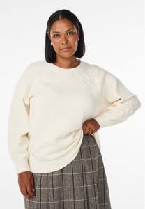 Джемпер Zizzi Jumper, Birch Mel/Mottled Beige