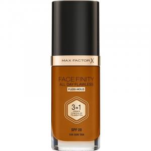 Max Factor Facefinity All Day Flawless стойкая тональная основа SPF 20 оттенок 100 Sun Tan/ W100 Cocoa 30 мл Inna Marka