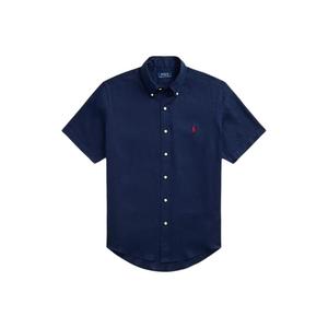 Льняная рубашка Polo Ralph Lauren, синий