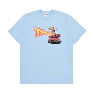 Футболка Supreme x Thrasher Back Tail Tee, Powder Blue