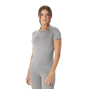 Простая футболка женская Glyder, Black/Oatmilk Stripe