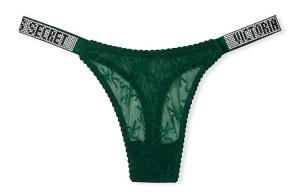 Женские трусы Victoria's Secret, цвет 1 strip (dark green)