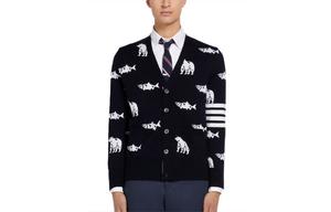 THOM BROWNE Свитер мужской черный