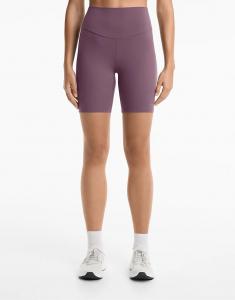 Байкерские леггинсы Oysho Comfortlux с высокой посадкой 20 см в лиловом цвете