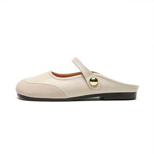 Женские сандалии с закрытым носком, устойчивые к истиранию и запаху, с резиновой подошвой MADALLO, Apricot