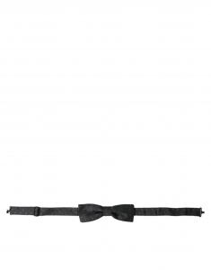 Роскошный шелковый галстук-бабочка в горошек для мужчин Dolce & Gabbana, серый