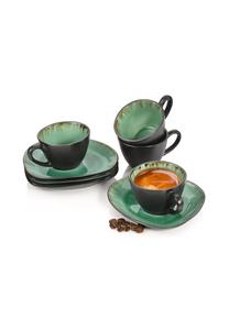 Керамическая посуда серии Palm Beach Sänger, türkis - espressotassen set 8-teilig