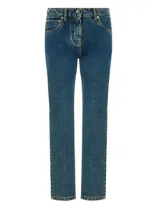 Джинсы с эффектом потертости Ferragamo, синий