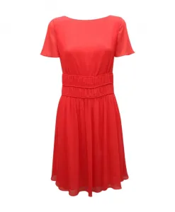 Элегантное платье с застежкой-молнией Armani, красный