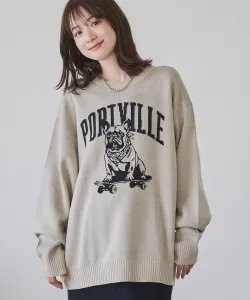 Вязаный жаккардовый пуловер для собак Coen, цвет Natural