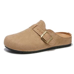 Резиновая подошва закрытые тапочки для женщин Yiya, хаки