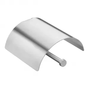 Держатель для туалетной бумаги Logic Cosmic с крышкой, матовая сталь