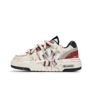 MLB Кроссовки для скейтбординга Chunky Liner, устойчивые к истиранию, серо-красные, унисекс