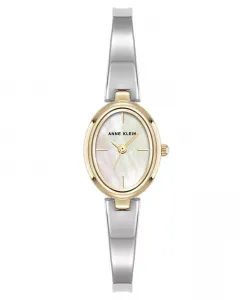 Женские кварцевые часы-браслет с двухцветным металлическим сплавом, 18 мм Anne Klein