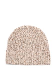 Шапка-бини в рубчик Brunello Cucinelli, нейтральный