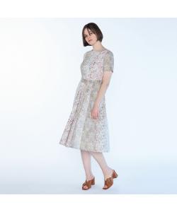 Платье-тройка с лоскутным узором и принтом «Либерти»