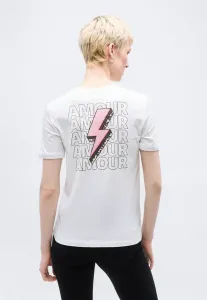 Футболка с принтом onlariya life love top box print Only Tall, Bright White