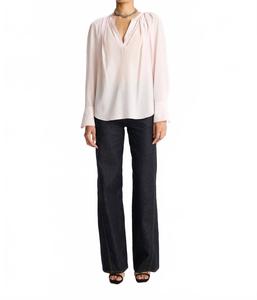 A.L.C. Шелковый топ Nomad розового цвета