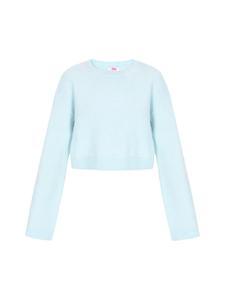 Женский свитер светло-голубого меланжевого цвета myMo