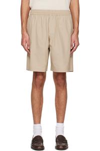 Шорты из органического хлопка A.P.C., бежевый