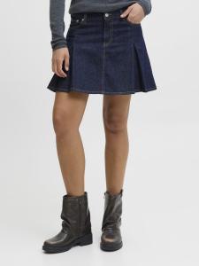 Юбка JJXX JXALORA PLEATED SKIRT, Dark Blue Denim/Dark-Blue Denim
