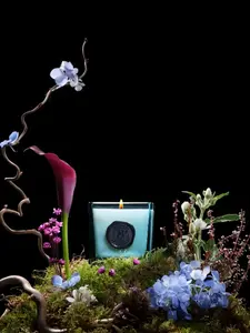 Ароматическая свеча (210 г) Villa Paradiso Cosmetics, синий