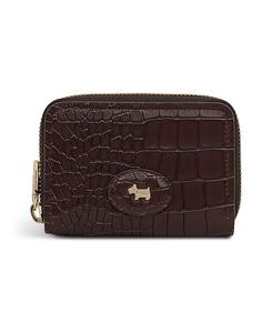 Кошелек Heath Crescent Croc Zip Around Wallet Radley London, Dark Brown