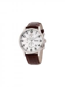 Мужские часы Chrono Aeroliner, модель HB1512447, с кожаным ремешком Hugo Boss