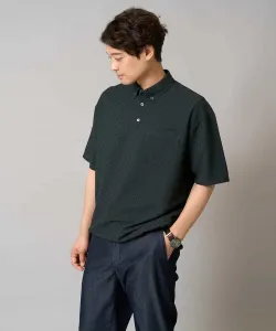 Простая в уходе, быстросохнущая и не образующая катышков широкая рубашка-поло из жатой ткани Avv, цвет Dark Gray