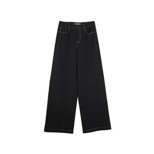 ELLE Повседневные брюки Women's Dark Gray Moderate Straight Fit