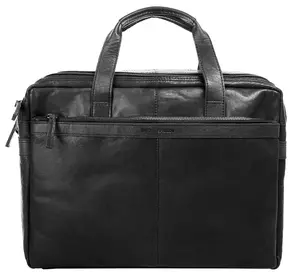 Портфель Spikes & Sparrow, натуральная кожа, черный