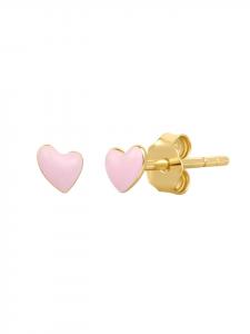 Glanzstücke München Серьги в форме сердца из стерлингового серебра с желтым золотом