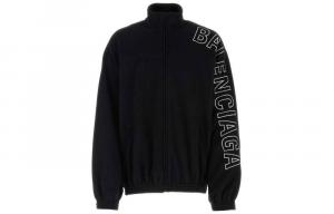 Куртка Balenciaga с логотипом на рукаве, черный