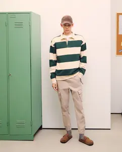 Мужские брюки с несколькими карманами и резинкой внизу Green Coast, серый