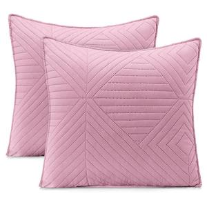 Наволочка FLHF Lofta 2er-Set, полиэстер - серый/розовый - 45 x 45 см