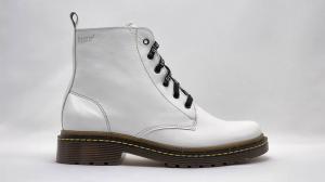 Женские белые кожаные ботинки Premium KCR Group