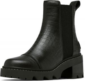 Женские ботинки SOREL Joan Now Chelsea, Black/Tawny Buff