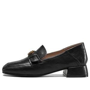 Лоферы женские красно-коричневые/экрю/черные YEARCON