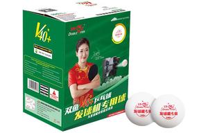 Настольный теннис DOUBLE FISH, double fish v40+one star table tennis, golf ball dispenser exclusive balls, белый 100 pack