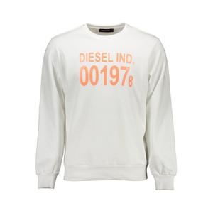 Белый хлопковый мужской свитер Diesel