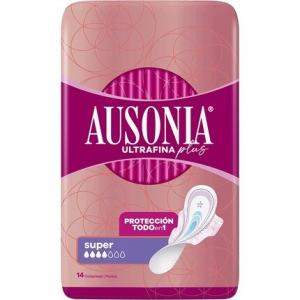 Подушечки Ausonia Ultra Thin Plus Super Wings, 14 шт.