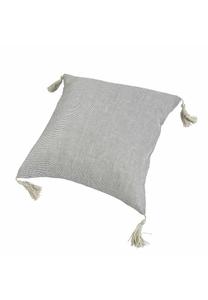 Наволочка Loberon Loubna, 50x50 см, бежево-черный