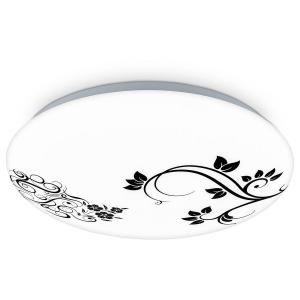 Светодиодный потолочный светильник Briloner Tipica, пластик - белый / черный