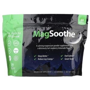 Jigsaw Health, MagSoothe , терпкий малиновый лимонад, 60 пакетиков по 5,5 г