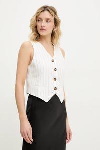 Льняная жилетка Answear.Lab, белый