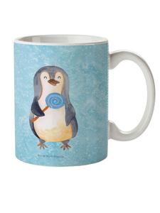 Детская кружка-леденец в виде пингвина без слов, цвет "ледяной голубой" Mr. & Mrs. Panda