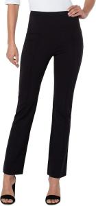 Брюки Pearl Full-Length Flare w/ Pin Tucks Liverpool Los Angeles, черный