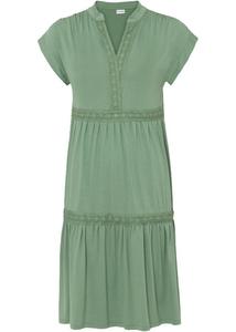 Платье-туника с кружевом Bodyflirt, зеленый