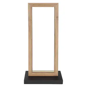 Светильник LED настольный MANDERA LED-модуль теплый белый Настольная лампа/имитация дерева/3000K/гостиная/спальня/современный Globo Lighting, черный