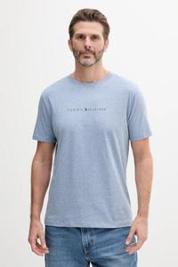 Мужская хлопковая футболка Tommy Hilfiger синего цвета